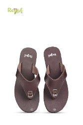 Regal Ladies Foot Care Slipper- With Micro Cellular Rubber Insoles- Anti-Skid Sole with Enhanced Grip- Lightweight & Durable- RL 02, Light Brown, Size 11