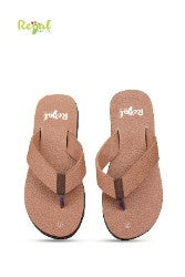 Regal Gents Foot Care Slipper- With Micro Cellular Rubber Insoles- Anti-Skid Sole with Enhanced Grip- Lightweight & Durable- RL 2011, Tan, Size 11