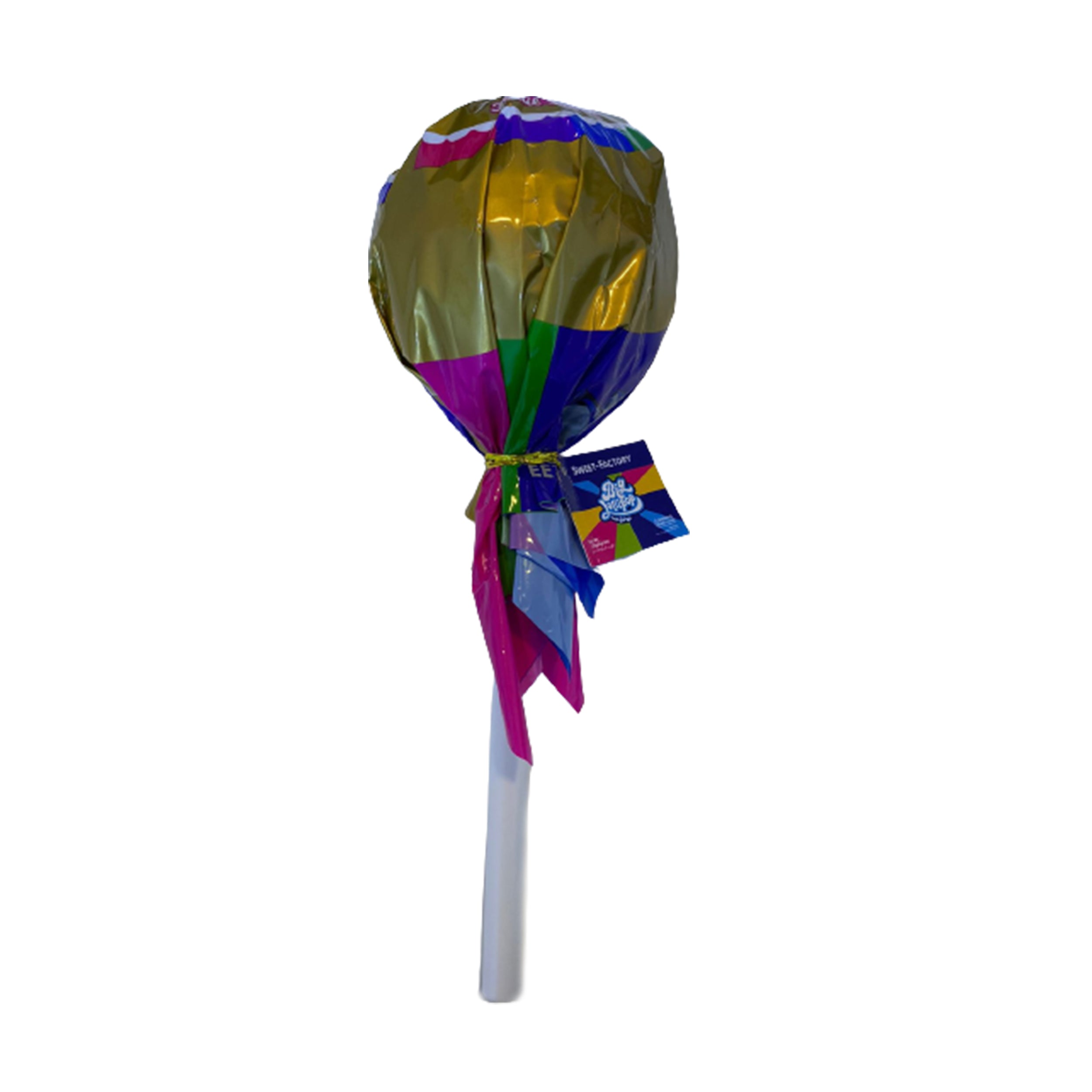 Sweet Factory Big Round Lollipop Mix Fruit Flavor Contains 6 Delicious Swirl Lollipops Best for Parties, Gifts or Treats - 120g
