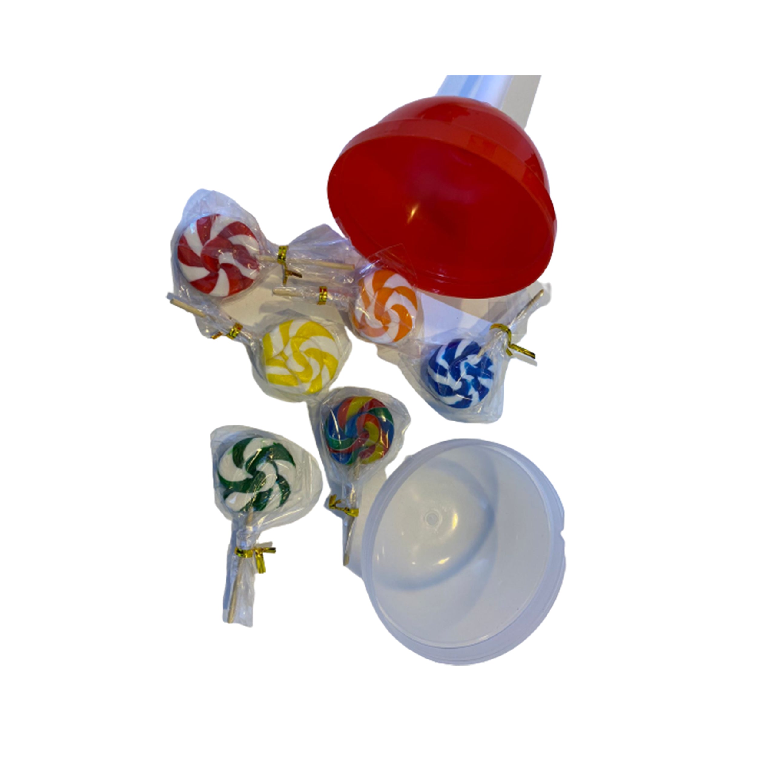 Sweet Factory Big Round Lollipop Mix Fruit Flavor Contains 6 Delicious Swirl Lollipops Best for Parties, Gifts or Treats - 120g