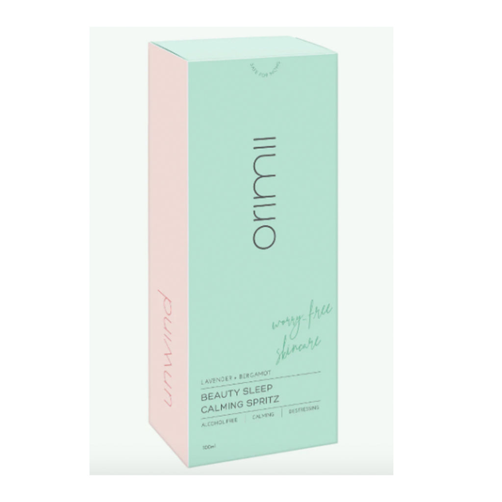 Orimii Beauty Sleep Calming Spritz - Alcohol Free, Calming & Destressing - Helps You Relax, Ease Anxiety & Get A Good Night's Rest with Lavender & Bergamot - 100 ml