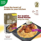 Grain N Grace Arabian Mandi Masala  - No Artificial Colours - 50g Rice Masala + 40g Chicken Masala + 10g Seasoning - Easy to Prepare - 100 g