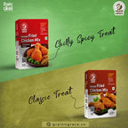 Grain N Grace Instant Fried Chicken Mix - Chilly Spicy Treat - Marination & Breading Mix - No added MSG & Synthetic Colours - Make Chicken with Crispy and Flaky Coating -  200g