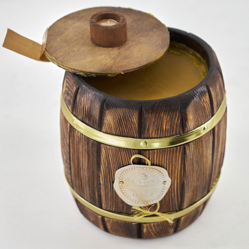 Luvbea Natural Siberian Linden Honey - Award-Winning, Pure & Natural Honey - Wooden Barrel Aged - 450 grams