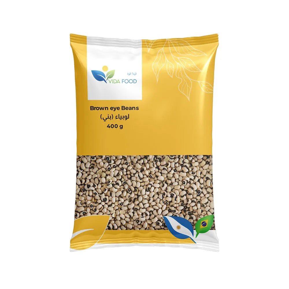 Vida Foods  Brown Eye Beans  - High Nutritional Value - Versatile Ingredient - 400 g