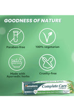 Himalaya Complete Care Toothpaste | With the Goodness of Neem, Miswak & Triphala | Healthy Gums, Strong Teeth, Fresh Breath - 80g