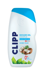 Clipp Shower Gel Coconut Splash Smooth & Mild On Skin PH Neutral 0% Paraben, Silicon, Phenoxyethanol Nourishes Skin and Prevents Dryness and Itchiness 250ml