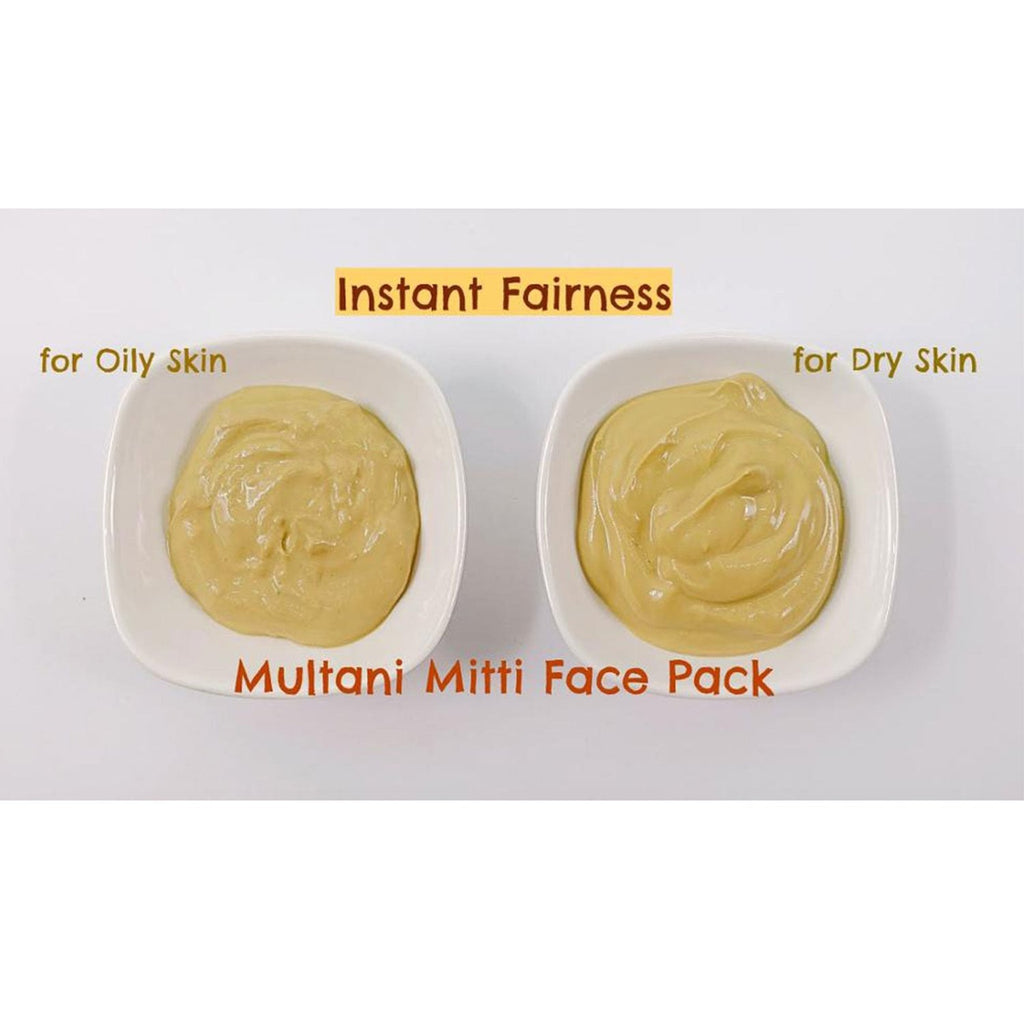 Sanjeevani Natural 100% Pure Multani Mitti Powder for Face, Skin & Hair  - Bentonite Clay for Glowing Skin & Healthy Scalp   - For Men and Women - 4 packs of 25 gms each