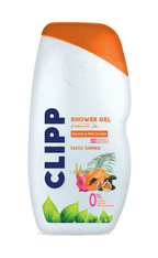 Clipp Shower Gel Exotic Summer Smooth & Mild On Skin PH Neutral 0% Paraben, Silicon, Phenoxyethanol Nourishes Skin and Prevents Dryness and Itchiness 250ml
