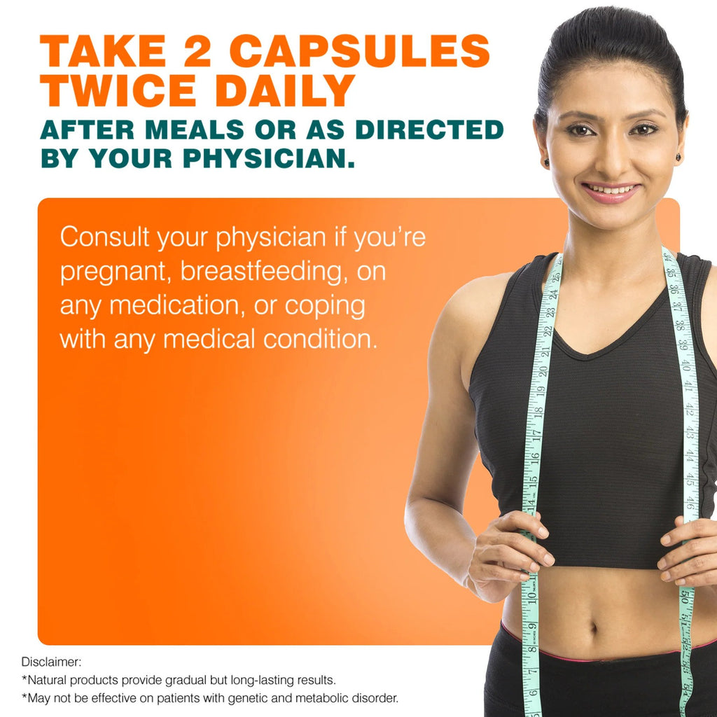 Himalaya Ayurslim Capsules - Keep Fit Naturally - For Weight Management - Reduce Cholestrol and Body Fat  - 60 capsules