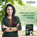Banjara's Brazilian Black Henna No Ammonia 100% Grey Coverage Lasts Upto 4 Weeks Rich in Amla, Brahmi, Shikakai, Bhringraj - 54 grams