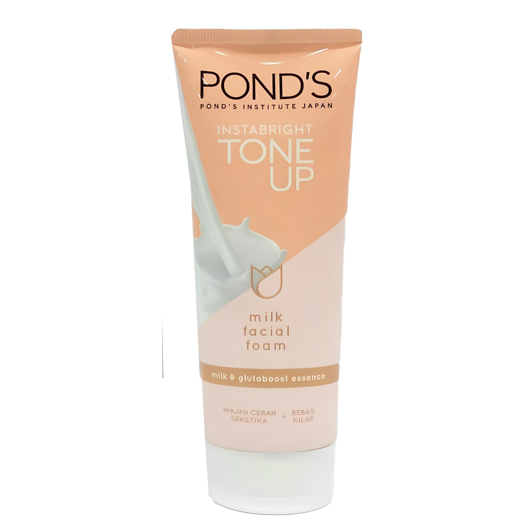 Pond's Insta Bright Tone Up Milk Facial Foam | Milk and Glutaboost Essence | Offers Instantly Bright Skin After Every Wash - 100 g