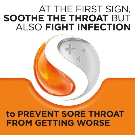 Strepsils Orange With Vitamin C | Soothing Effective Relief From Sore Throat | Dual Anti-Bacterial Action | - 24 Lozenges