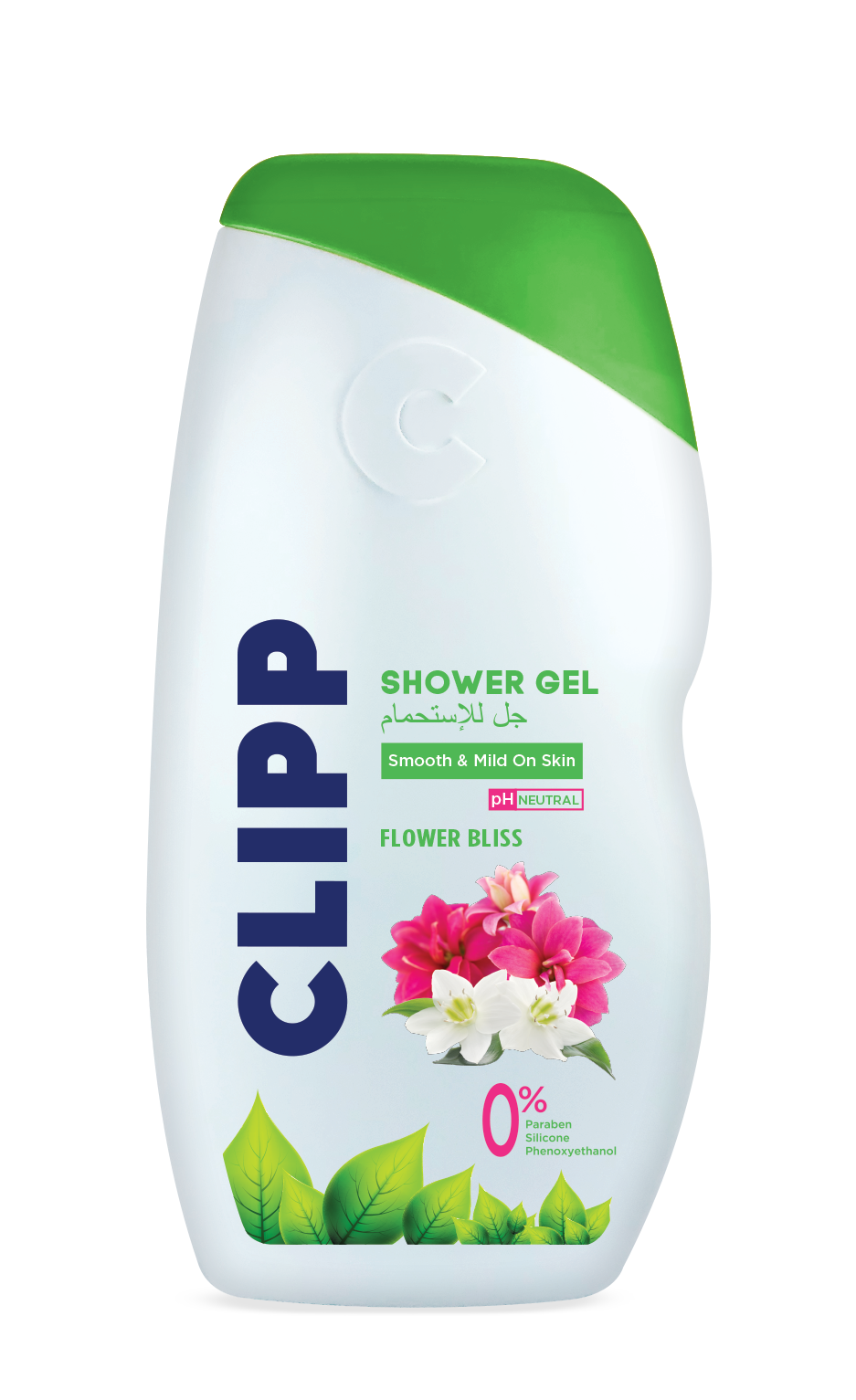 Clipp Shower Gel Flower Bliss Smooth & Mild On Skin PH Neutral 0% Paraben, Silicon, Phenoxyethanol Nourishes Skin and Prevents Dryness and Itchiness 250ml