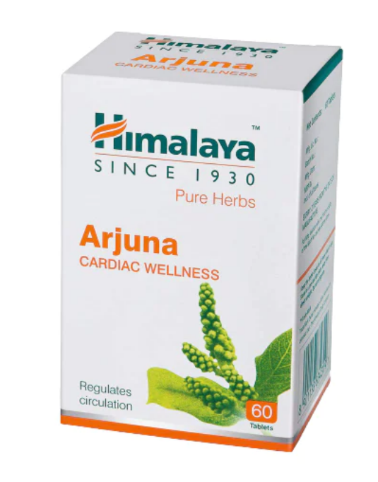 Himalaya Pure Herbs Arjuna Cardiac Wellness | Regulates Circulation Helps strengthen and Tone the heart muscles | Helps in the proper functioning of the heart.250mg