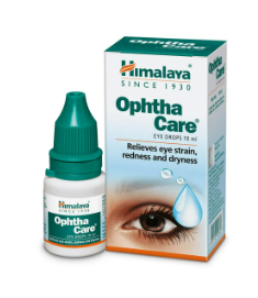 Himalaya Optha Care Eye Drops Relieves Eye Strain, Redness and Dryness   10 ml