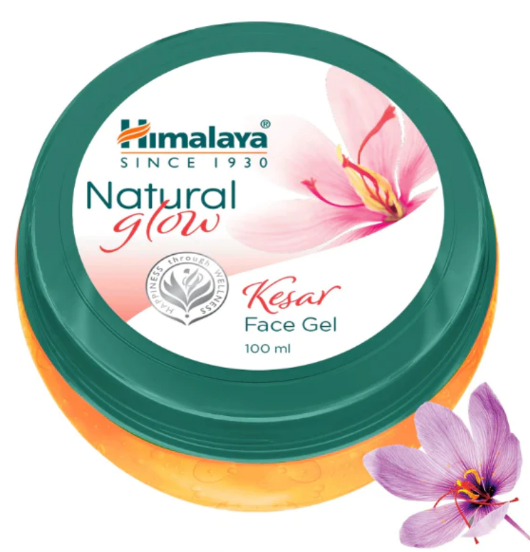 Himalaya Natural Glow Kesar Face Gel | Natural Glow Nourishes, Soothes, Provides Instant Hydration, And Enhances Your Skin's Natural Glow - 100ml