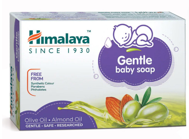 Himalaya Gentle Baby Soap | Free From Parabens, Animal Fat, Synthetic Colours | With the Goodness of Olive Oil and Almond Oil - 6 x 125g