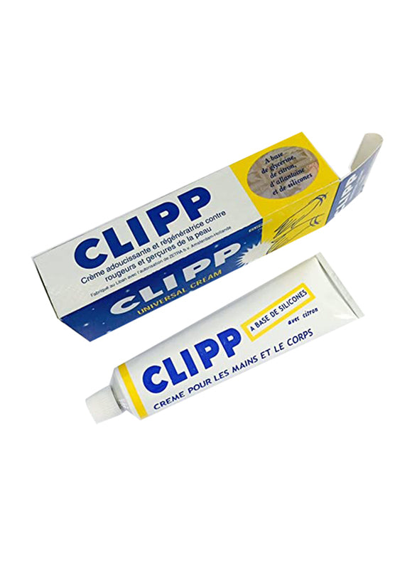 Clipp Universal Cream Hand Cream Smoothing & Rejuventaing Cream Against All Irritations of the Skin Contains Glycerin, Lemon Oil, Allantoin & Bees Wax 62g