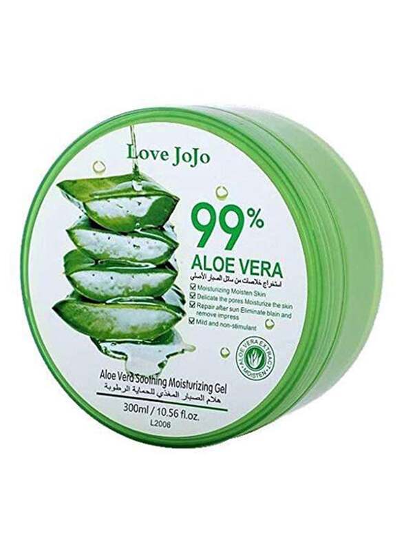 Love JoJo Aloe Vera Soothing Moisturizing Gel - Mild & Non Stimulant - Moisturizes and Moistens the Skin - 300ml