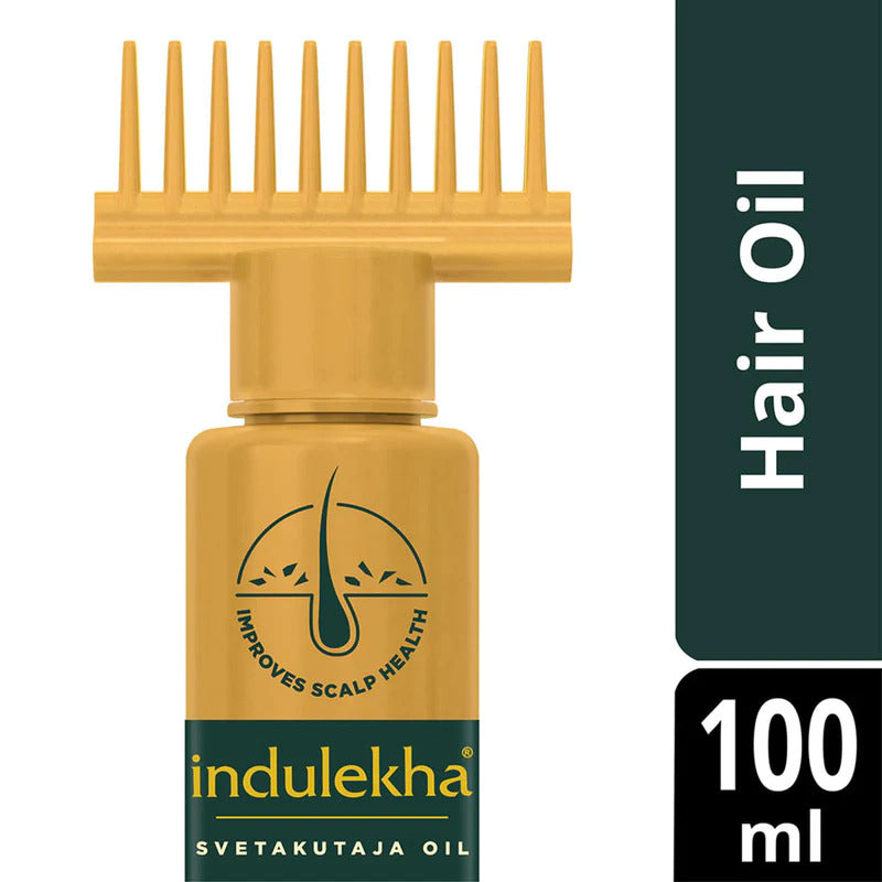 Indulekha Svetakutaja Oil  - Dandruff Treatment - Enriched By Amla Neem & Brahmi - 100 ml