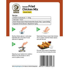 Grain N Grace Instant Fried Chicken Mix - Classic Treat - No added MSG & Synthetic Colours - Make Chicken with Crispy and Flaky Coating - 200g