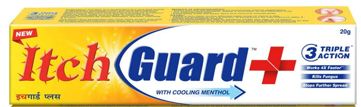 Itch Guard Plus Cream Anti-Fungal Infection Cream With Cooling MentholCooling & Soothing Effect- 20 g