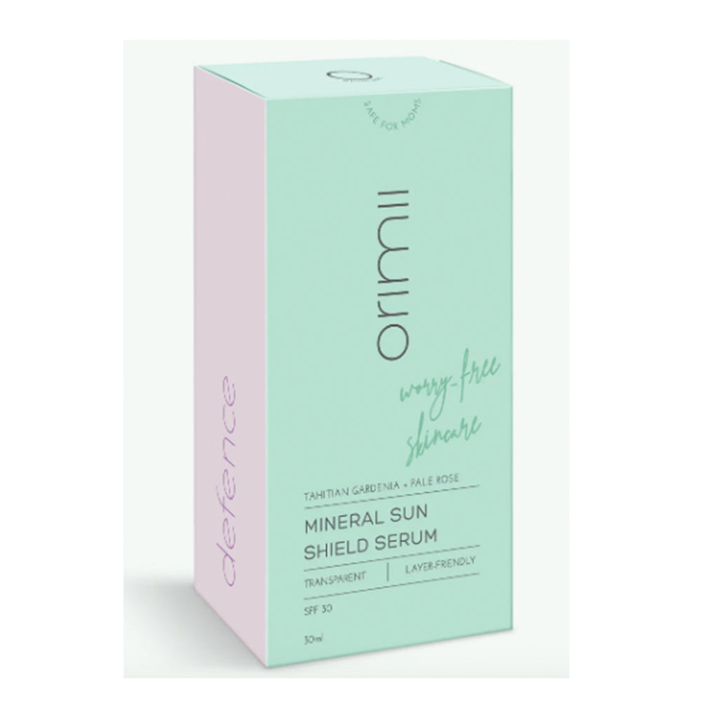 Orimii Mineral Sun Shiled Serum - Gently Shields Skin From UVA & UVB Damage - with Tahitian Gardenia & Pale Rose - SPF 30 & Layer Friendly - 30 ml