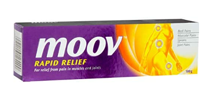 Moov Rapid Relief Ointment For Fast Relief From Pain in Muscles and Joints Cures Backaches, Muscular Pains, Sprains, Arthritic Pains - 50 g
