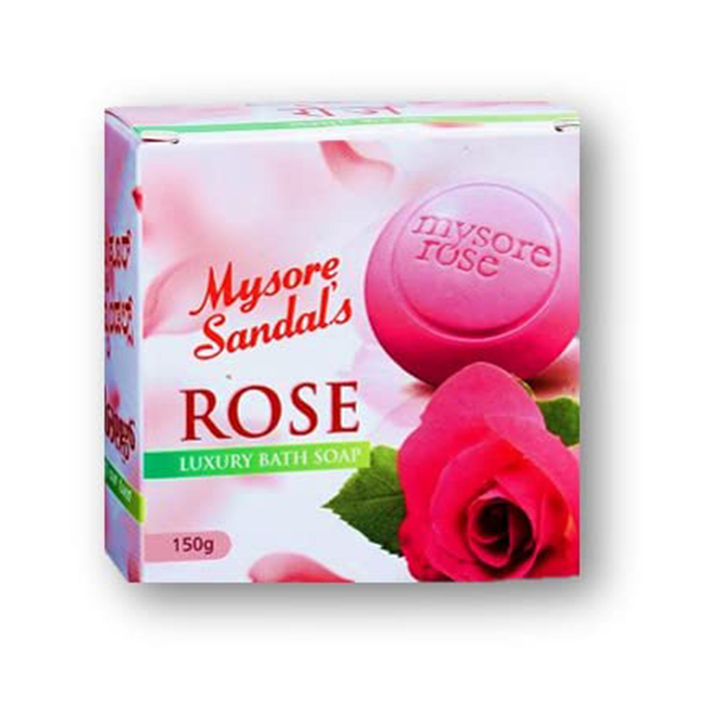 Mysore Sandal's Rose Luxury Bath Soap - Keeps the Skin Smooth & Pimples Free - Keeps the Skin Glowing, Soft & Blemish Free  - 150 gms