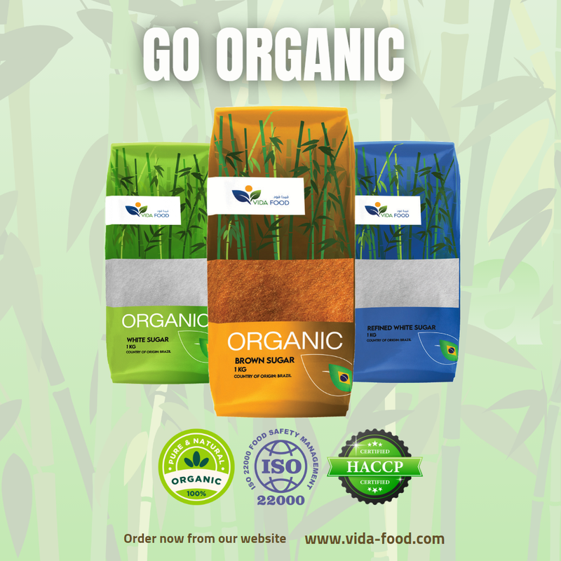 Vida Food Organic Brown Sugar 100% Organic Boost Energy Levels, Prevents Cold, Treat Uterine Infections, Improves Digestion & Reduces Flatulence Healthier Than Refined Sugar 1KG