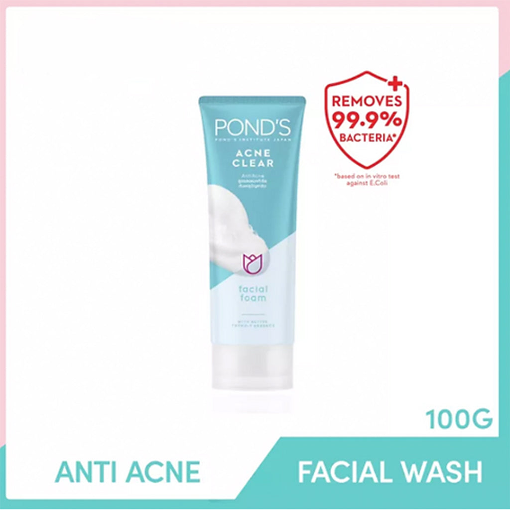 Pond's Acne Solution Anti Acne Facial Foam | With Active Thymo-T Essence - 100 g