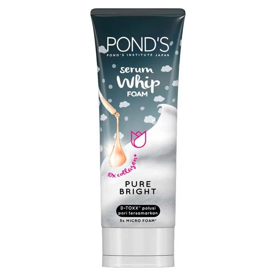 Pond's Pure Bright Serum Whip Foam | Formulated with Activated Carbon and Vitamin B3+ | Uncover Your Natural Glow - 100 g