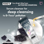 Pond's Pure Bright Serum Whip Foam | Formulated with Activated Carbon and Vitamin B3+ | Uncover Your Natural Glow - 100 g