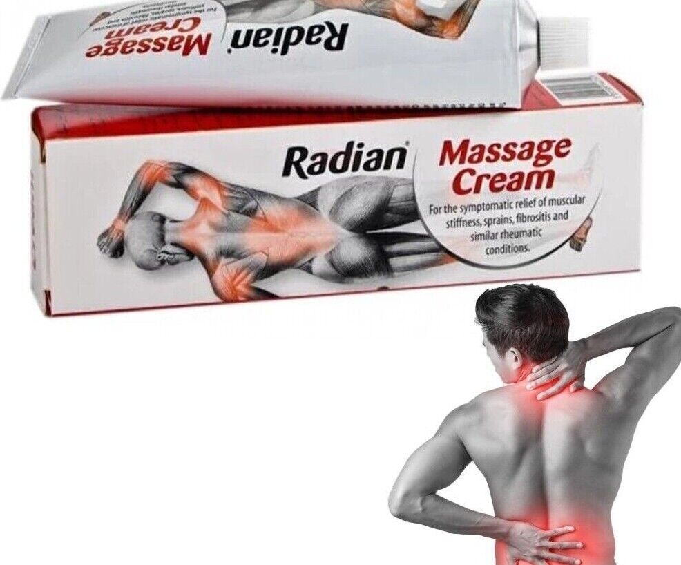 Radian Massage Cream For Relief of Muscular Stiffness, Sprains, Fibrostis and Similar Rheumatic Conditions - 100 g