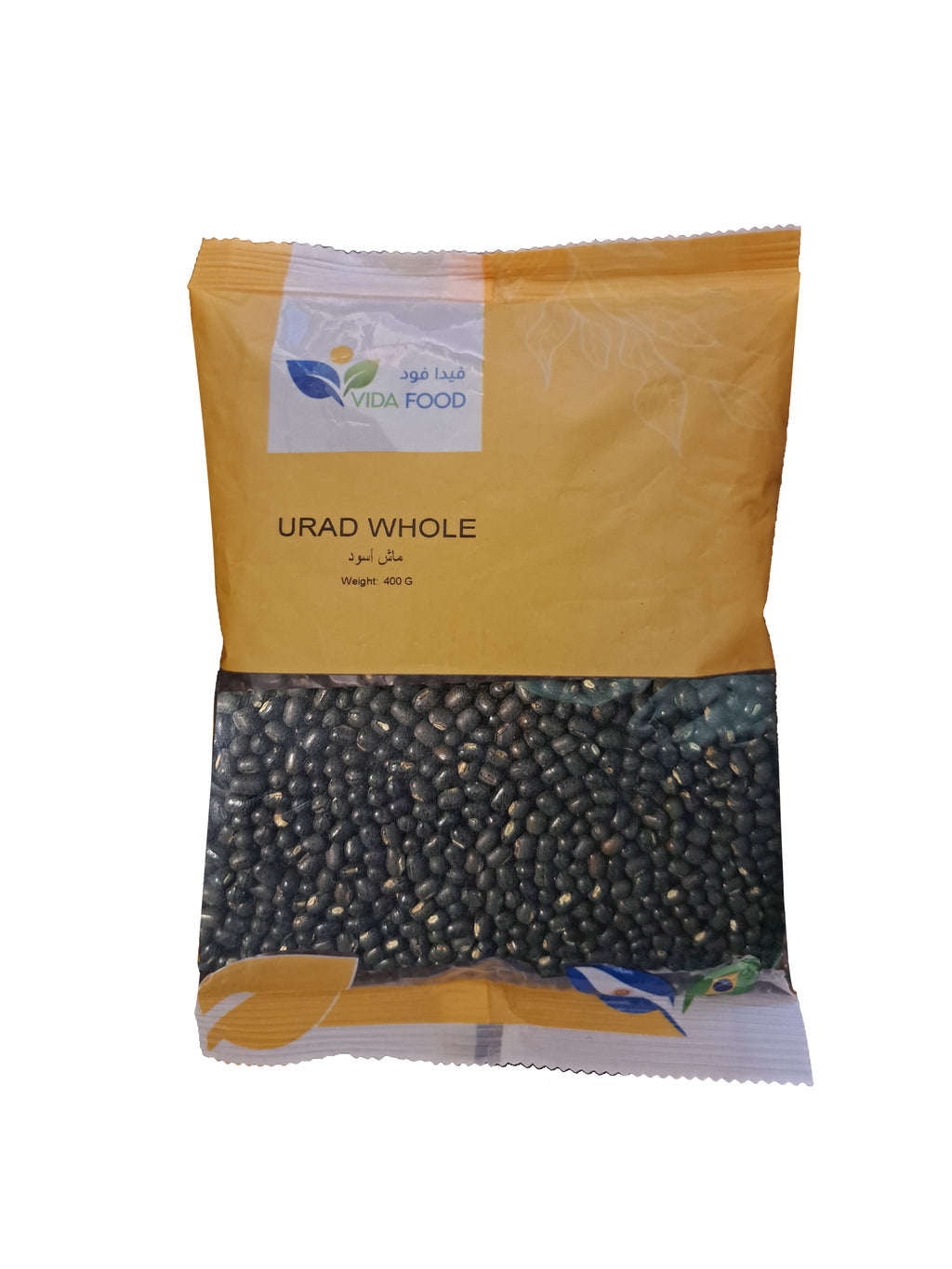 Vida Food  Urad Whole - Free from GMO and Natural - Rich with Protein, Fiber, Vitamins & Minerals - 400 g