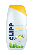 Clipp Shower Gel Vanilla Smooth & Mild On Skin PH Neutral 0% Paraben, Silicon, Phenoxyethanol Nourishes Skin and Prevents Dryness and Itchiness 250ml