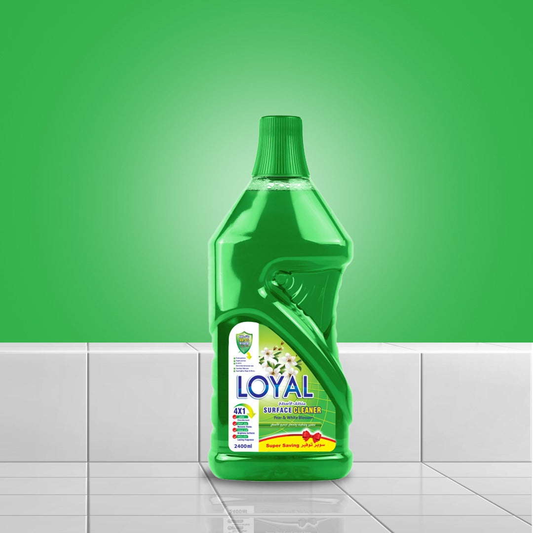 Loyal  Surface Cleaner Green  - Kills 99.9% of Microbes- 2400 ml